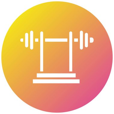 Ağırlık Kaldırma Vektörü Simgesi Tasarım İllüstrasyonu