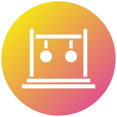 Jimnastik Vektör Simgesi Tasarım İllüstrasyonu