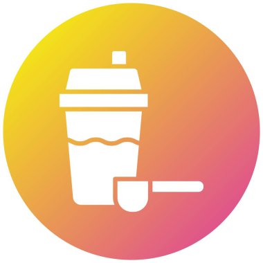 Protein Sarsıcı Vektör Simgesi Tasarım İllüstrasyonu