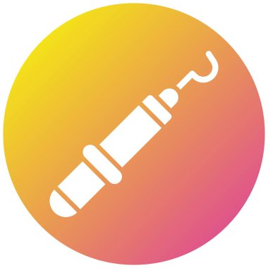 Diş Sondası Vektör Simgesi Tasarım İllüstrasyonu