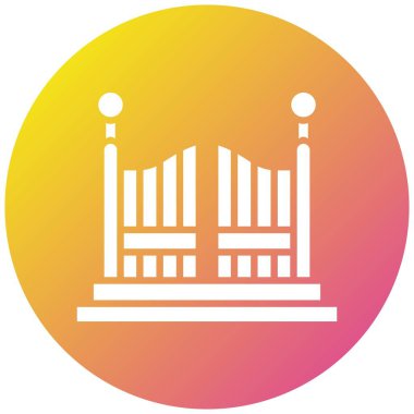 Kapı Vektörü Simgesi Tasarım İllüstrasyonu