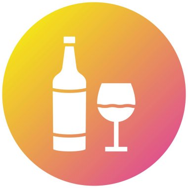 Viski Vektörü Simgesi Tasarım İllüstrasyonu