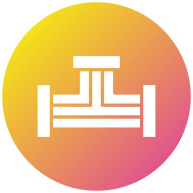 Boru Varyantı Vektör Simgesi Tasarım İllüstrasyonu