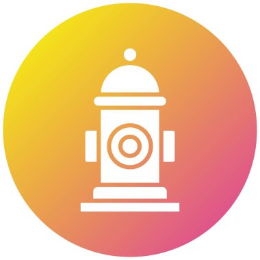 Hydrant Vektör Simgesi Tasarım İllüstrasyonu