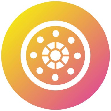 Flange Vektör Simgesi Tasarım Çizimi