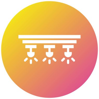 Spotlights Vektör Simgesi Tasarım Çizimi