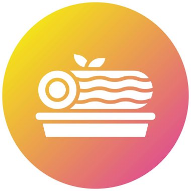 Pasta Vektörü Simgesi Tasarım Çizimi