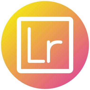 Lightroom Vektör Simgesi Tasarım İllüstrasyonu