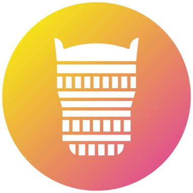 Lens Vektör Simgesi Tasarımı Çizimi