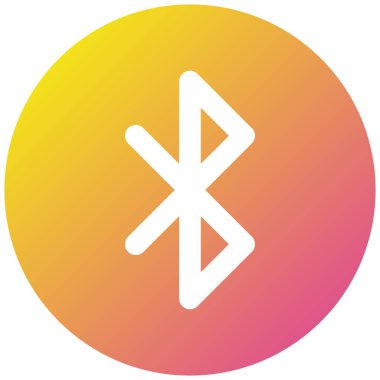 Bluetooth Vektör Simgesi Tasarım İllüstrasyonu