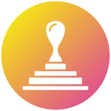 Lastik Damga Vektör Simgesi Tasarım İllüstrasyonu