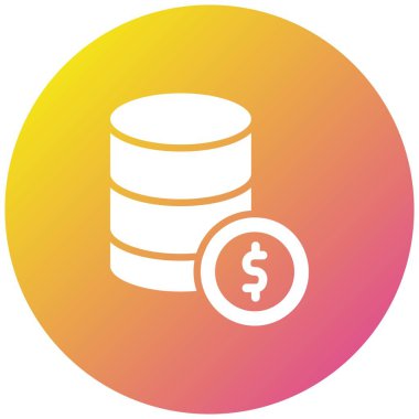 Dolar Vektörü Simgesi Tasarım İllüstrasyonu