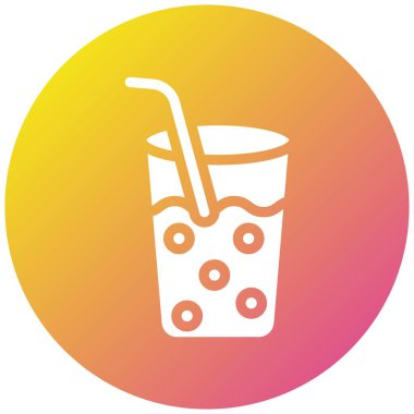 İçme Su Vektörü Simgesi Tasarım Çizimi