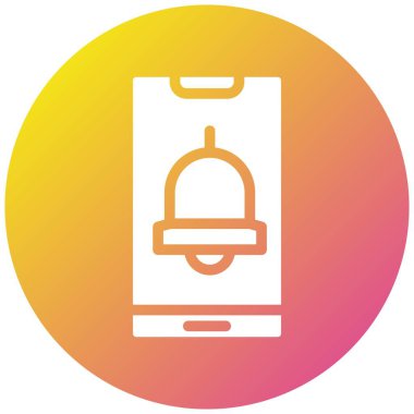 Akıllı Telefon Vektör Simgesi Tasarım İllüstrasyonu