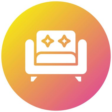 Kol Koltuğu Vektörü Simgesi Tasarım İllüstrasyonu