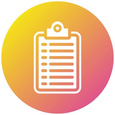 Görev Vektörü Simgesi Tasarım İllüstrasyonu