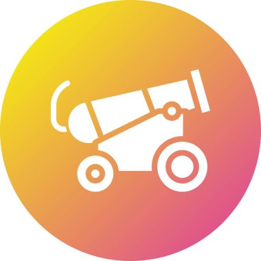 Cannon Vektör Simgesi Tasarım İllüstrasyonu