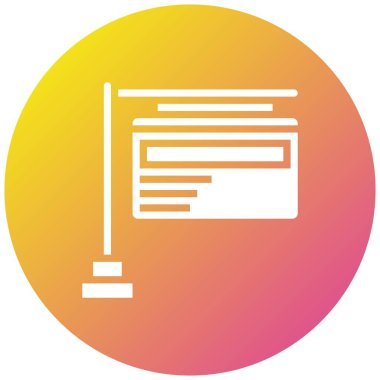 İmza Vektörü Simgesi Tasarım İllüstrasyonu