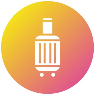 Bagaj Vektörü Simgesi Tasarım İllüstrasyonu