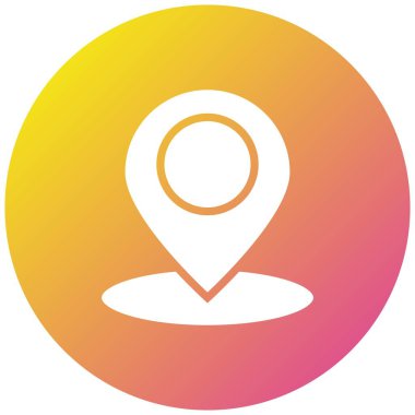 Gps Vektör Simgesi Tasarım İllüstrasyonu