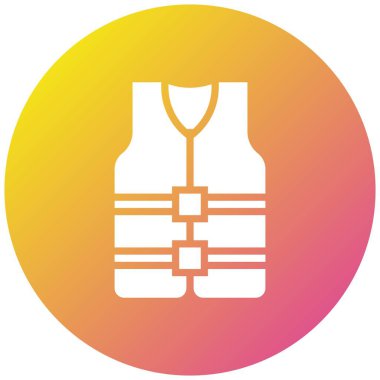 Can yeleği Vektör Simgesi Tasarım İllüstrasyonu