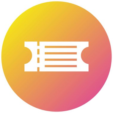 Uçak bileti Vektör Simgesi Tasarım İllüstrasyonu