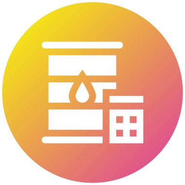 Yakıt Hesaplama Vektör Simgesi Tasarım İllüstrasyonu