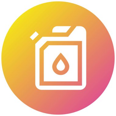 Araba Yağı Vektör Simgesi Tasarımı Çizimi