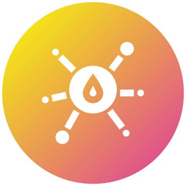 Yağ Molekül Vektör Simgesi Tasarım İllüstrasyonu