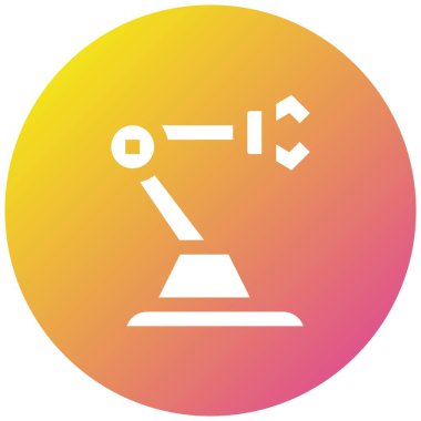 Robot Vektör Simgesi Tasarım Çizimi