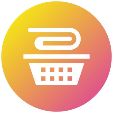 Banyo Bezi Vektörü Simgesi Tasarım Çizimi