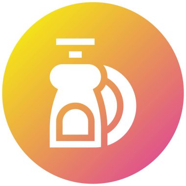 Tabak Yıkama Vektörü Simgesi Tasarım İllüstrasyonu