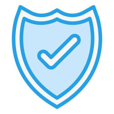 Güvenli Vektör Simgesi Tasarım İllüstrasyonu