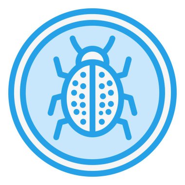 Antivirüs Vektör Simgesi Tasarım Çizimi