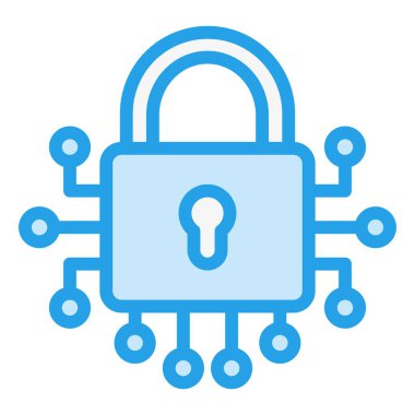 Kilit Vektörü Simgesi Tasarım İllüstrasyonu