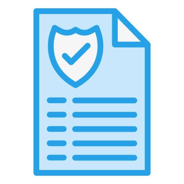 Belge Vektörü Simgesi Tasarım İllüstrasyonu