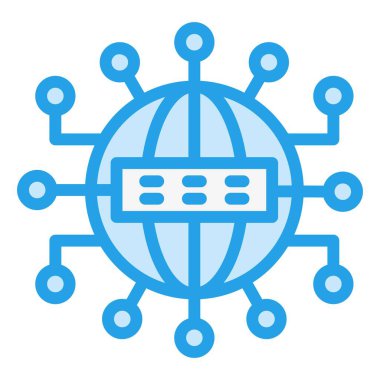 Alan Adı Vektörü Simgesi Tasarım İllüstrasyonu