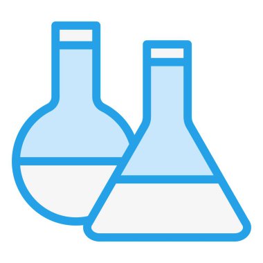 Kimya Vektörü Simge Tasarımı Çizimi