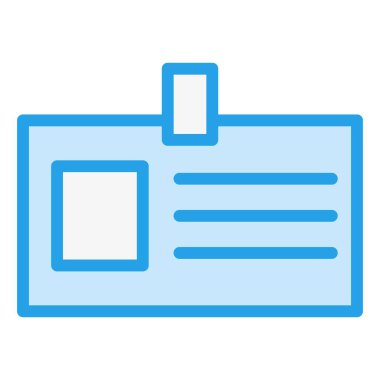 Öğrenci Kart Vektör Simgesi Tasarım İllüstrasyonu