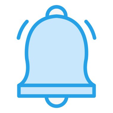 Çan Vektörü Simgesi Tasarım İllüstrasyonu