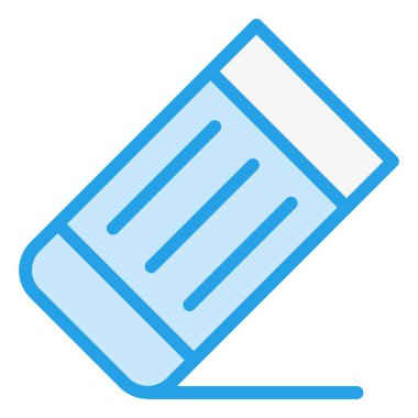 Silgi Vektörü Simgesi Tasarım İllüstrasyonu