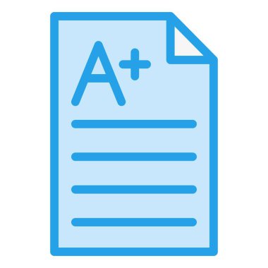 A + Vektör Simgesi Tasarım İllüstrasyonu