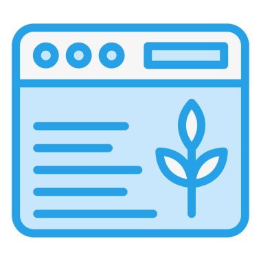 Organik İçerik Vektör Simgesi Tasarım İllüstrasyonu