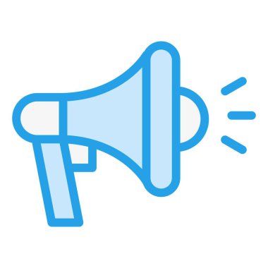 Megafon Vektör Simgesi Tasarım İllüstrasyonu