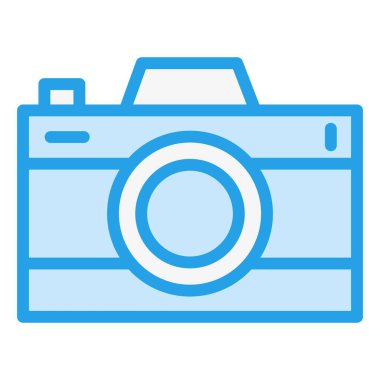 Fotoğraf makinesi Vektör Simgesi Tasarım İllüstrasyonu