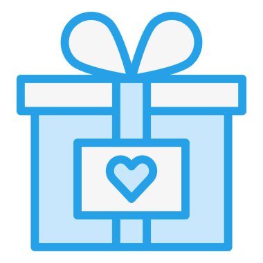 Hediye Kutusu Vektör Simgesi Tasarım İllüstrasyonu