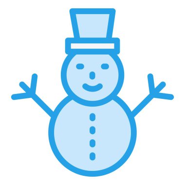 Kardan Adam Vektör Simgesi Tasarım Çizimi