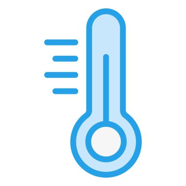 Termometre Vektör Simgesi Tasarım İllüstrasyonu