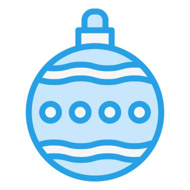 Bauble Vektör Simgesi Tasarım Çizimi