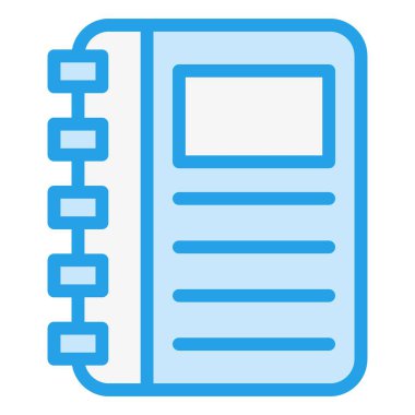 Not Defteri Vektör Simgesi Tasarım İllüstrasyonu